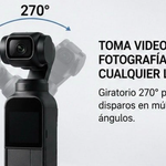 Cámara de Bolsillo con Gimbal Estabilizador y Pantalla de 1.9”